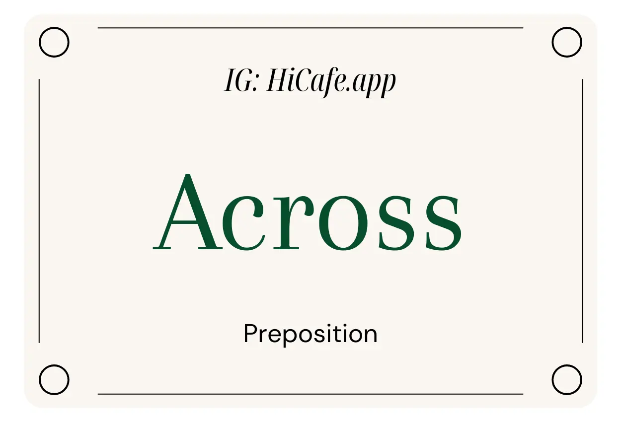 across preposition examples