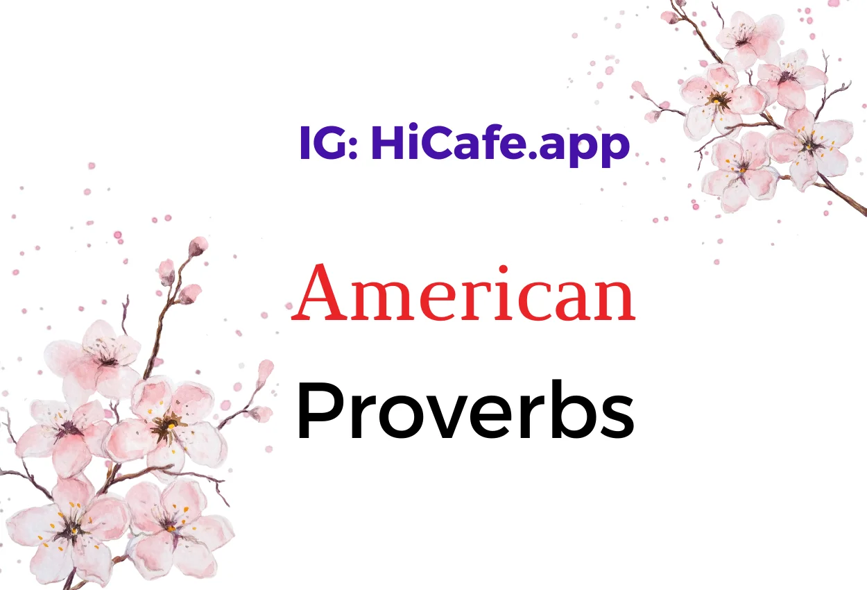 Learn American proverbs