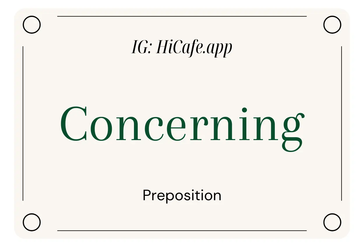 concerning preposition examples