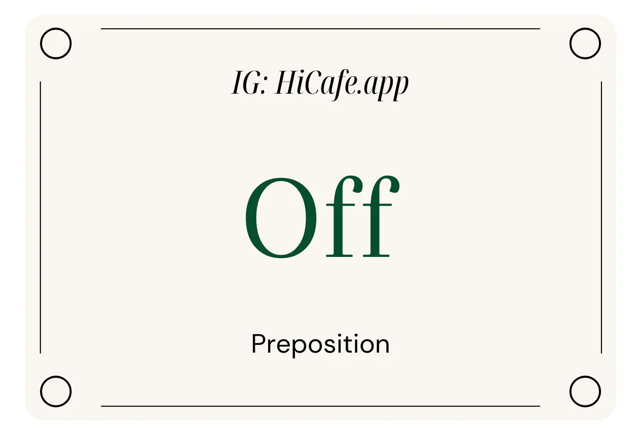 preposition off examples