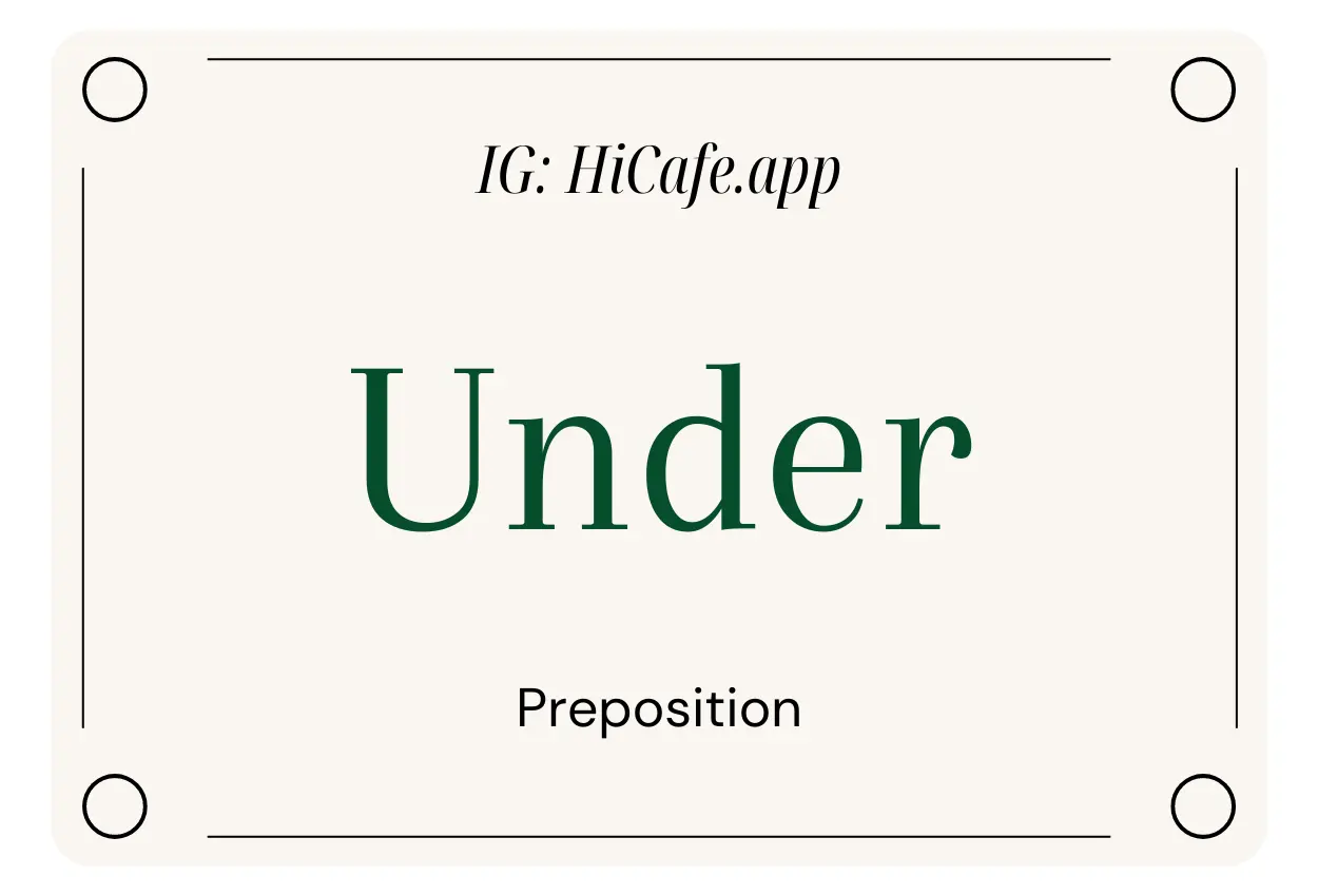 under preposition examples