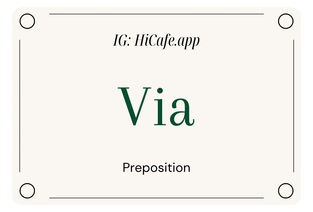 English Preposition Via