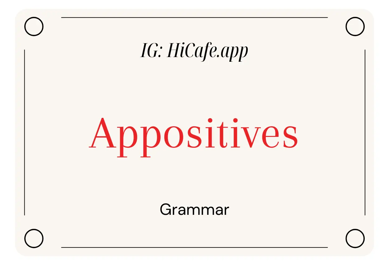 Appositive Grammar