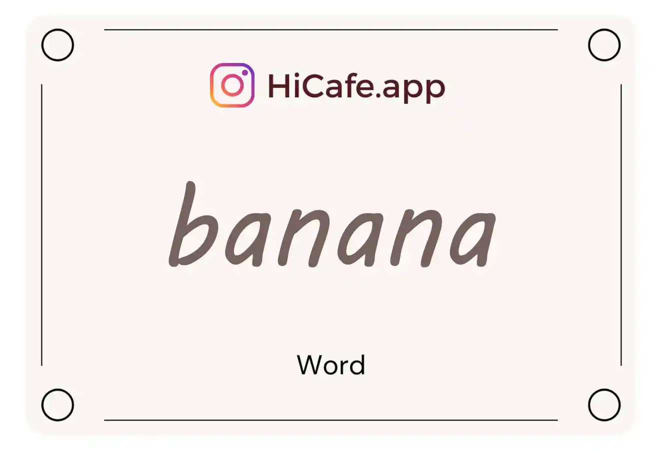 Meaning and usage of banana word