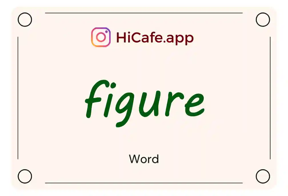 Meaning and usage of figure word