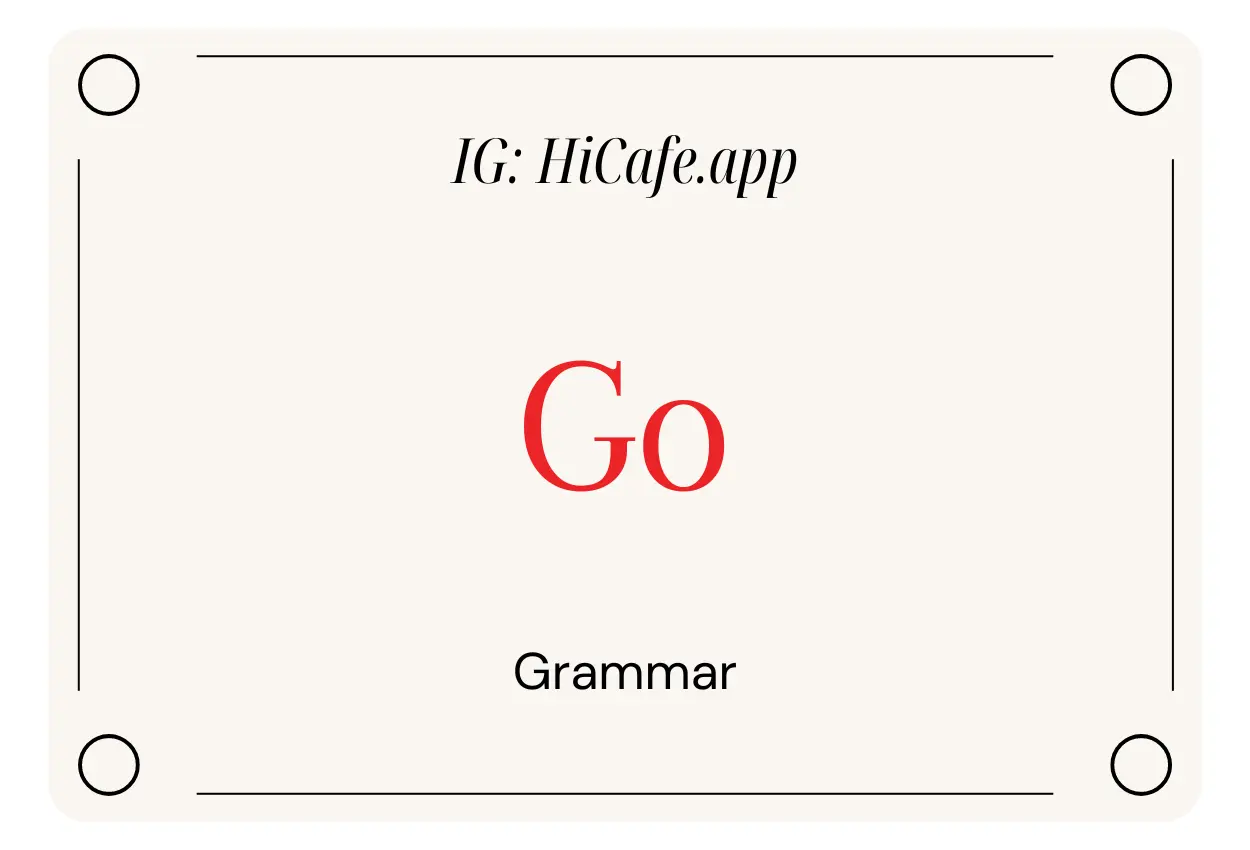 English Grammar Go