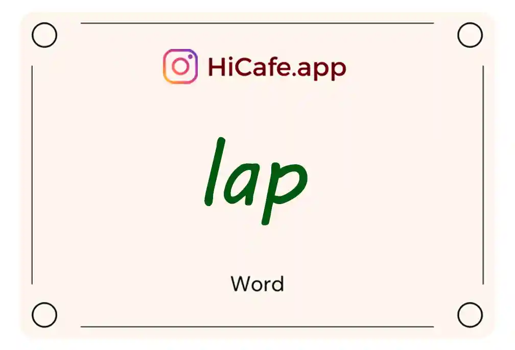 Meaning and usage of lap word