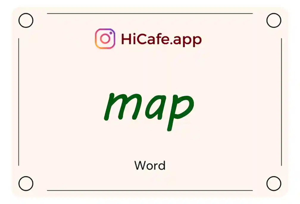 Meaning and usage of map word