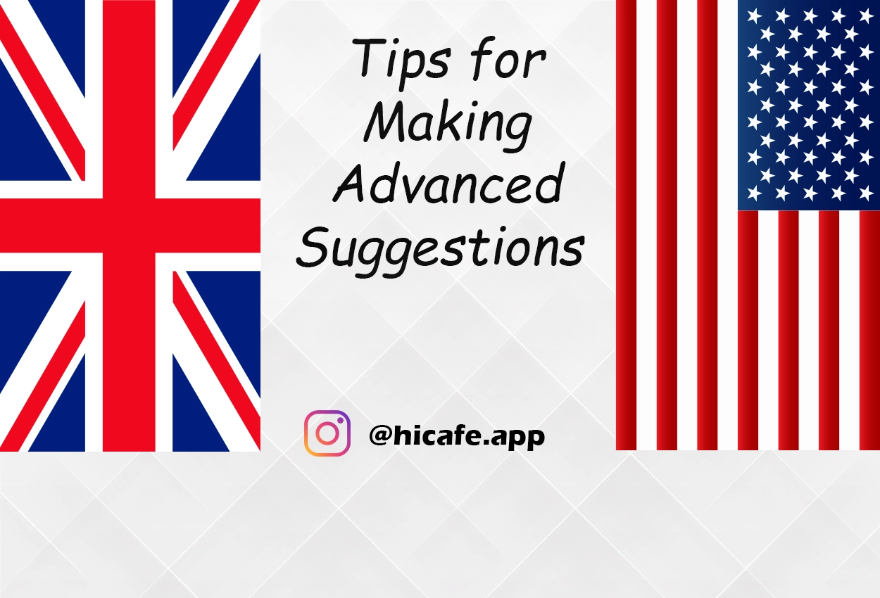 Conversation Tips for Making Advanced Suggestions in English