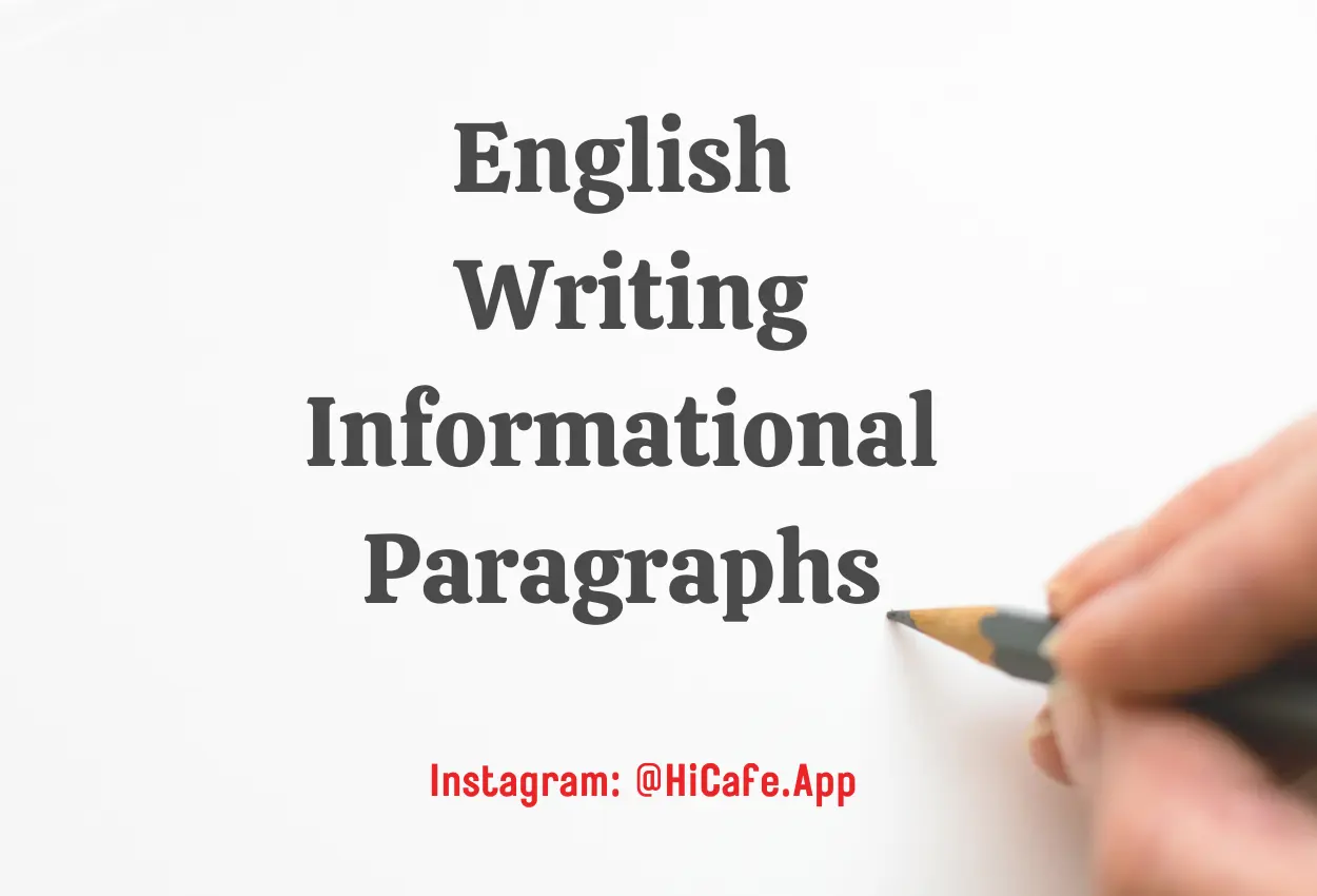 writing informational paragraph