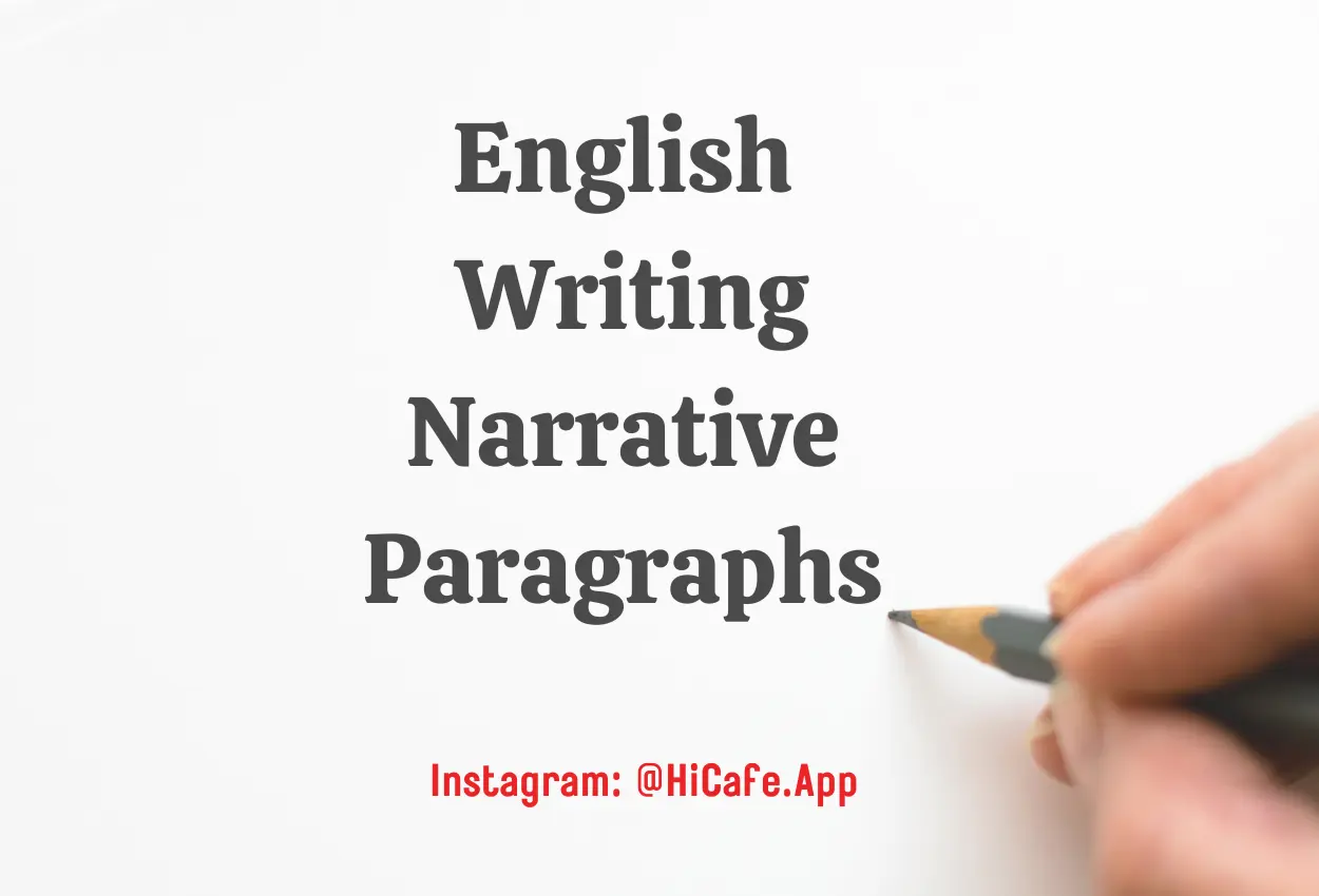 writing narrative paragraph in English