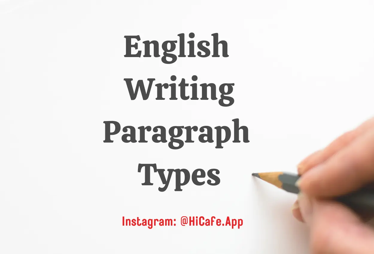 type of paragraph writing in English