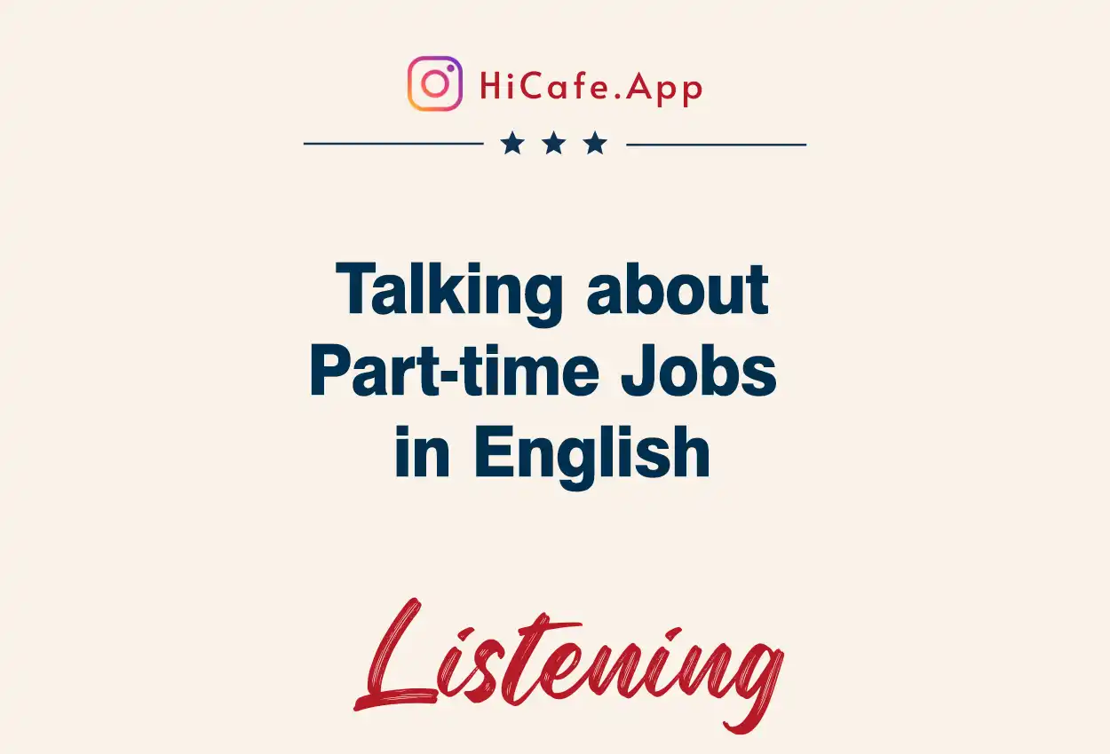 talking about part time job