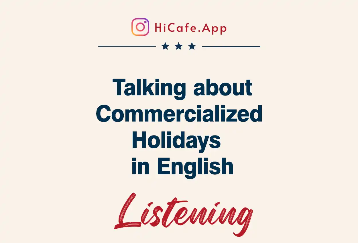 dialogue about commercialized holidays in usa