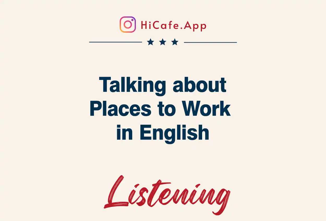 dialogue in english about work