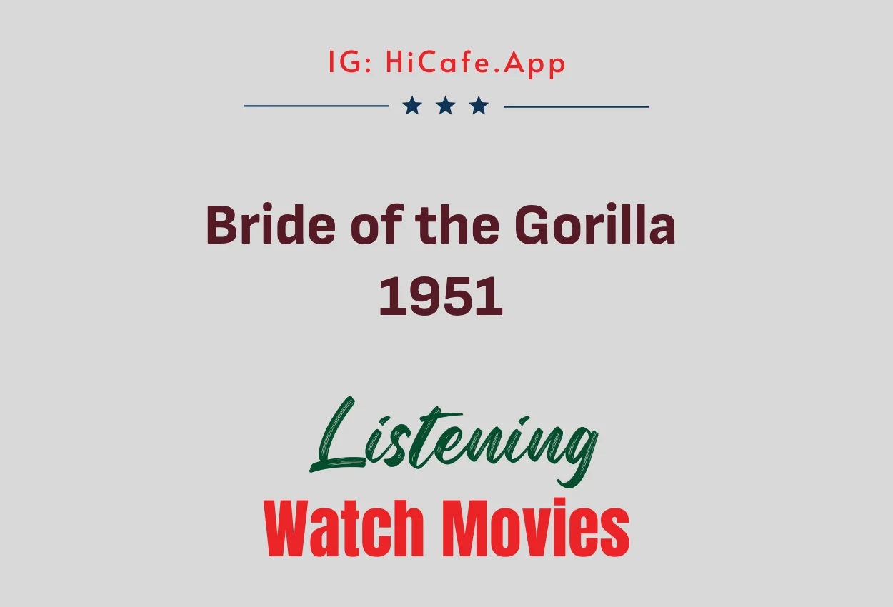Bride of the Gorilla 1951