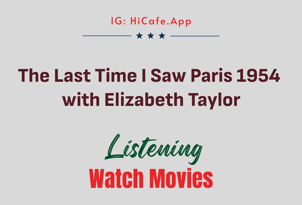 The Last Time I Saw Paris 1954