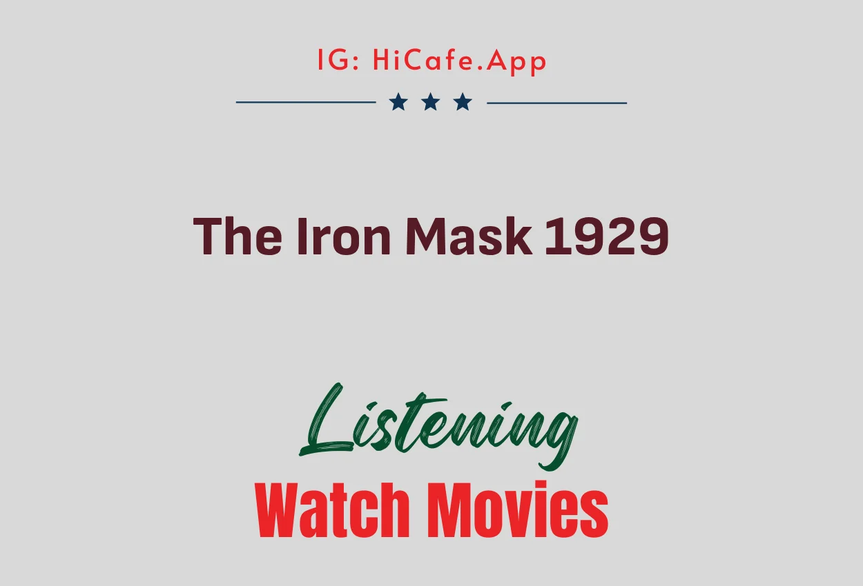 The Iron Mask 1929