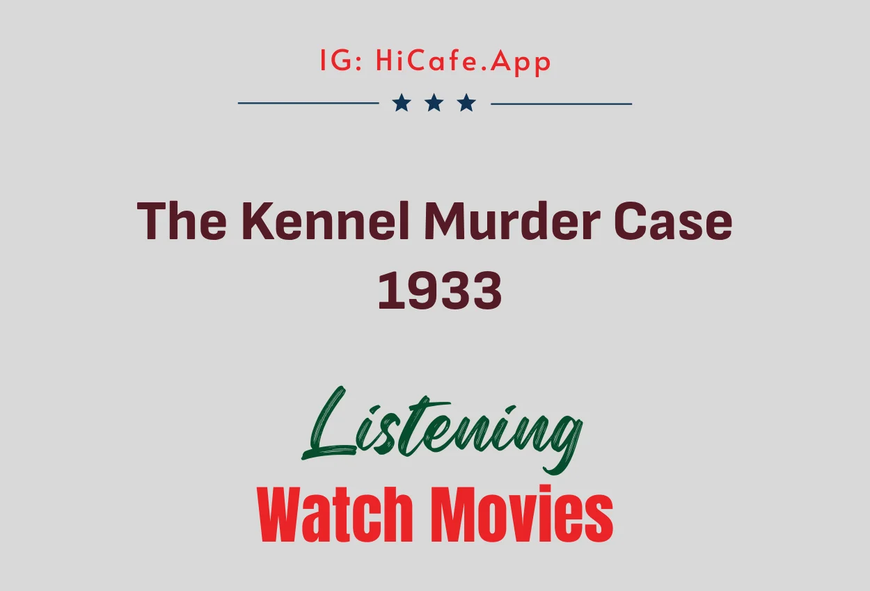 The Kennel Murder Case 1933