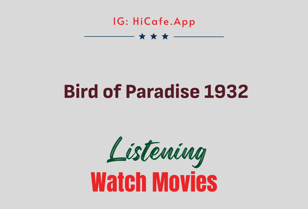Bird of Paradise 1932