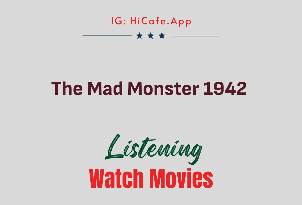 The Mad Monster 1942