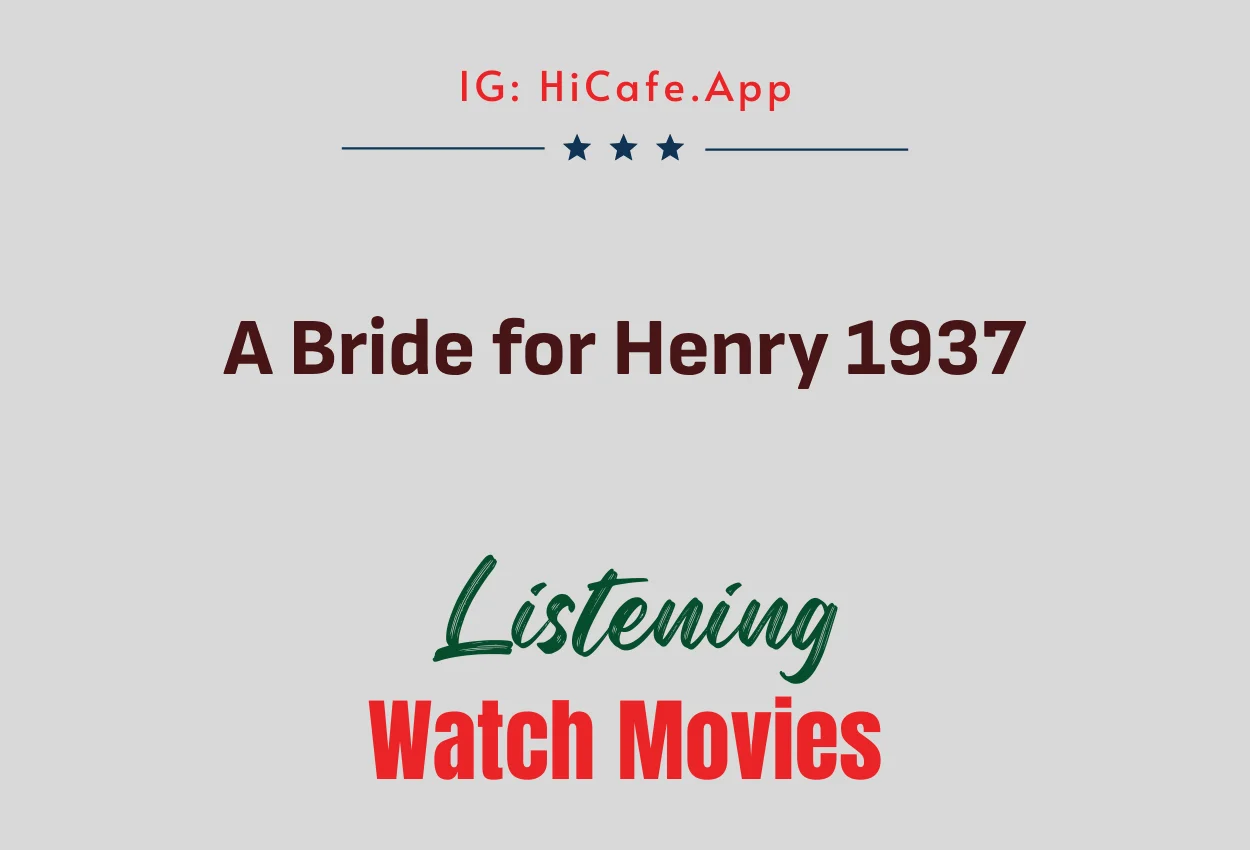 A Bride for Henry 1937