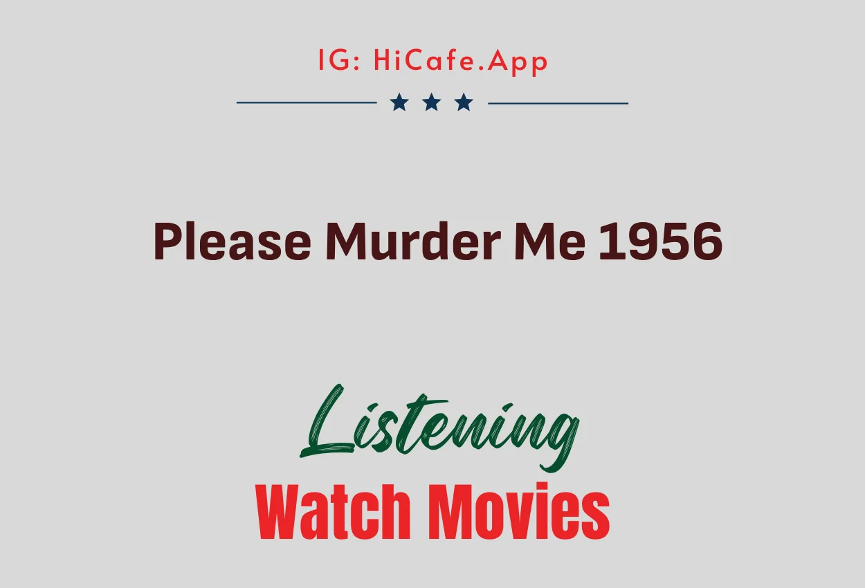 Please Murder Me 1956