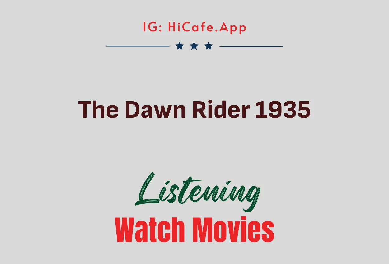 The Dawn Rider 1935