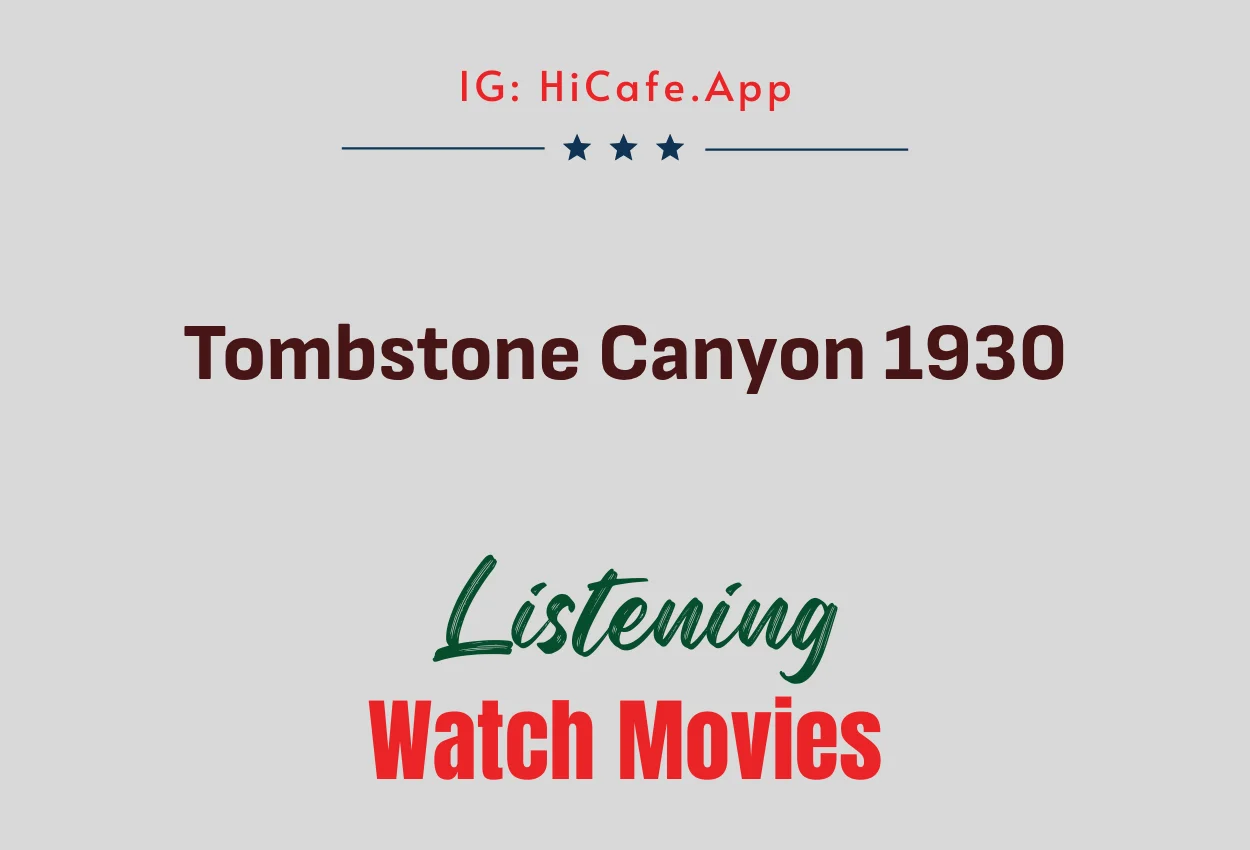 Tombstone Canyon 1932