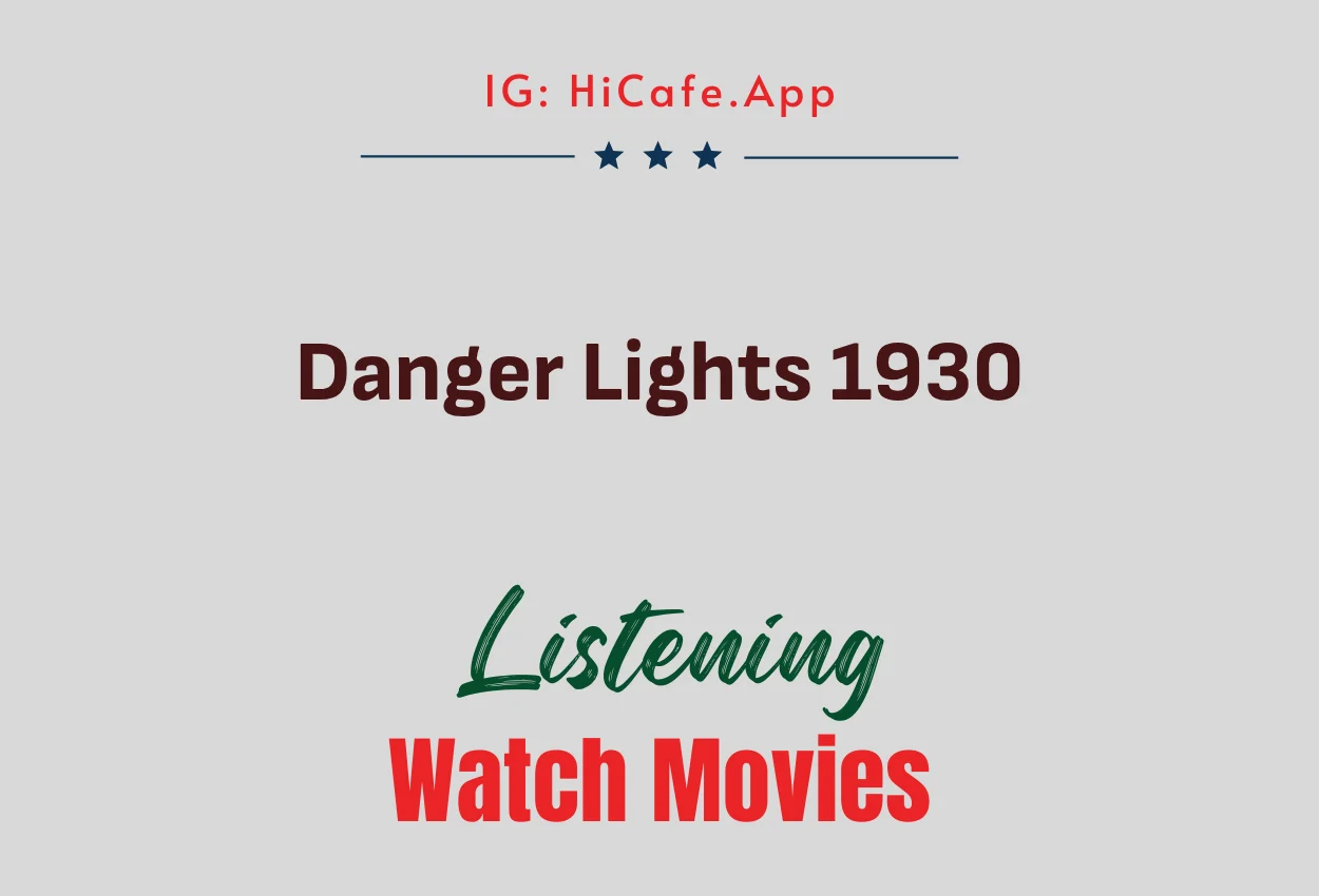 Danger Lights 1930