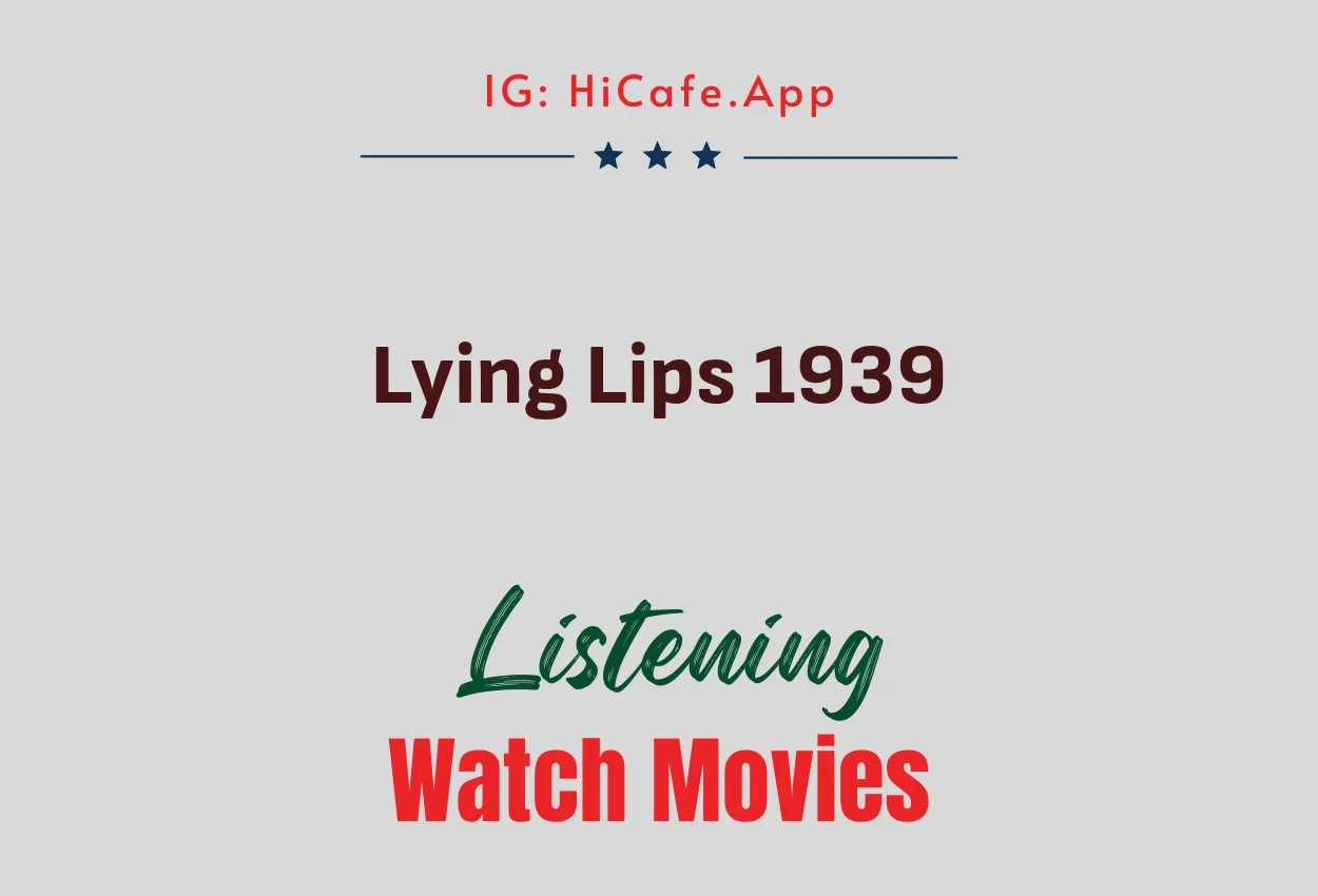 Lying Lips 1939