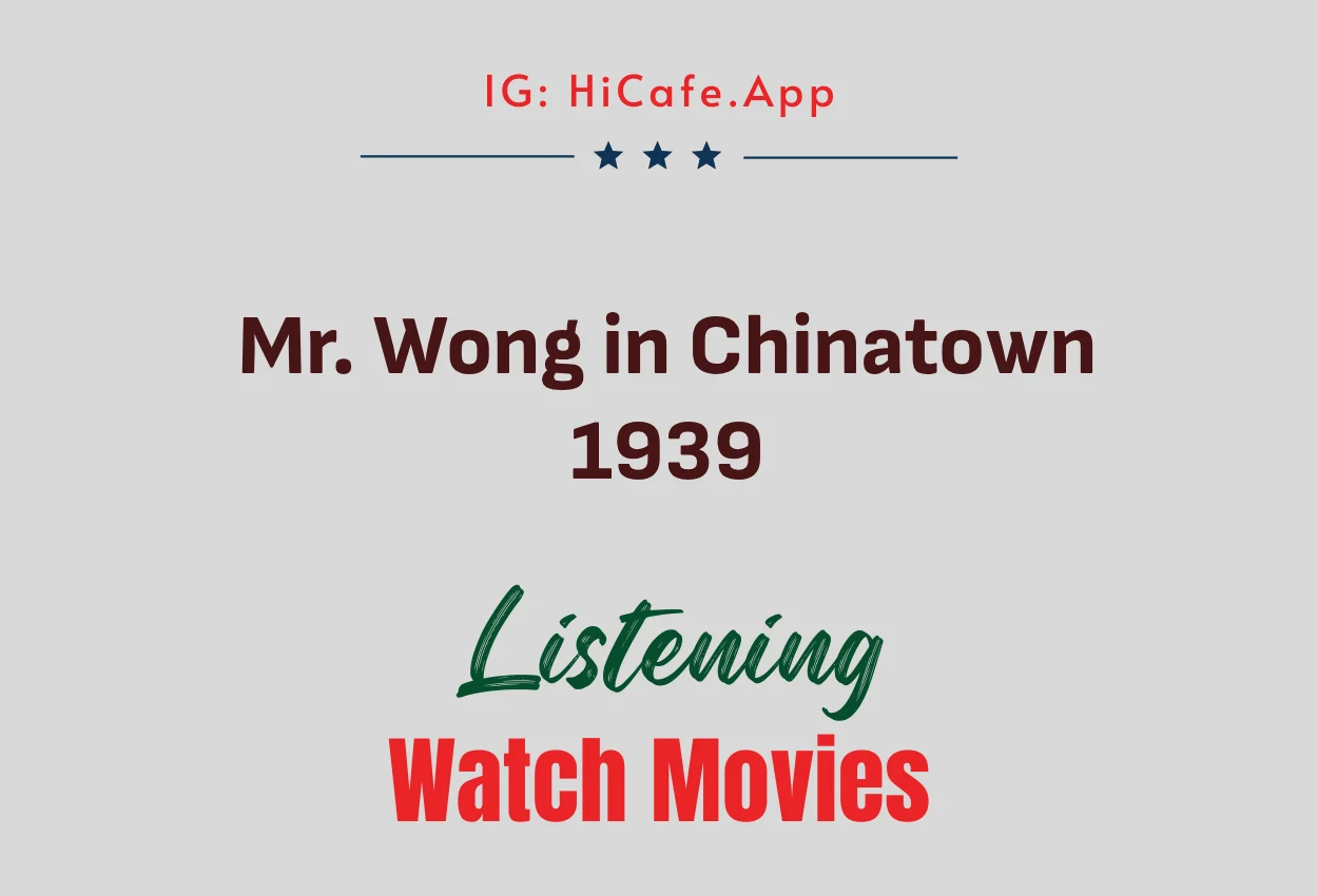 Mr. Wong in Chinatown 1939