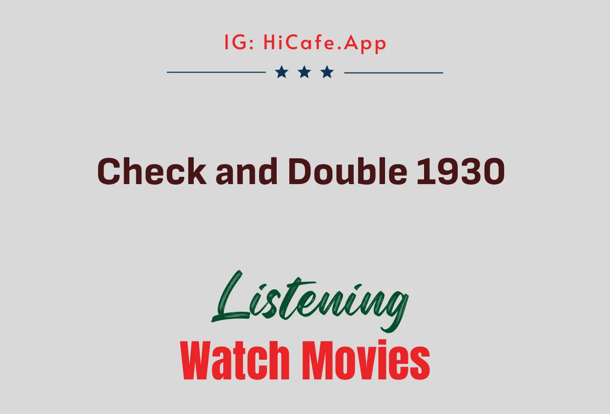 Check and Double 1930
