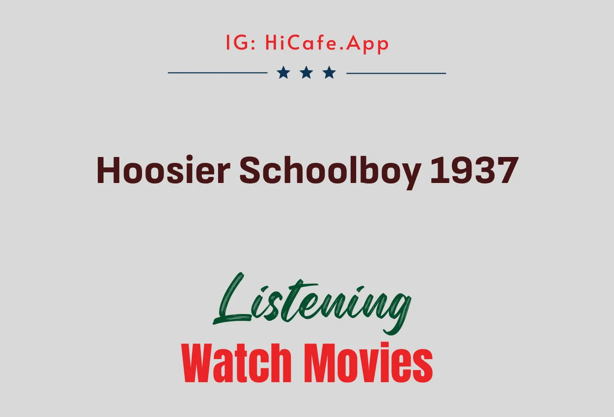 Hoosier Schoolboy 1937