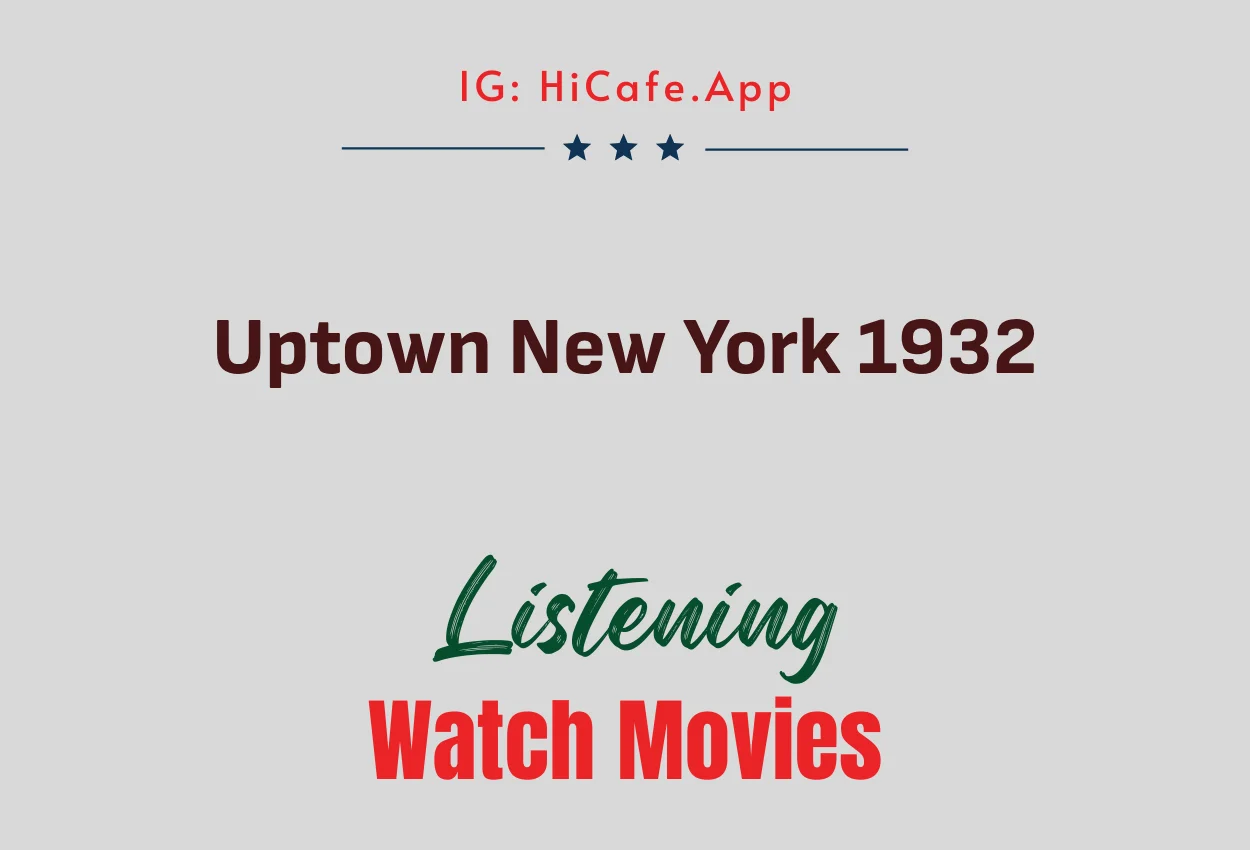 Uptown New York 1932