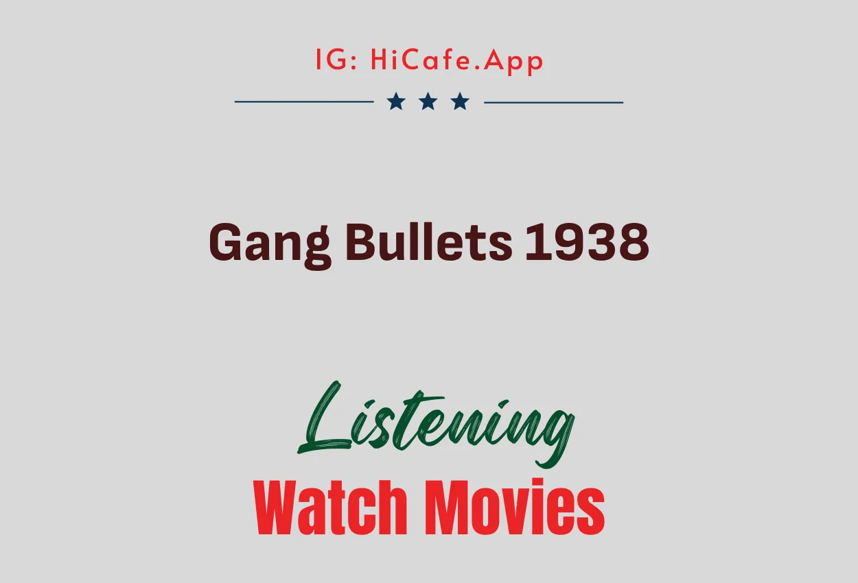 Gang Bullets 1938