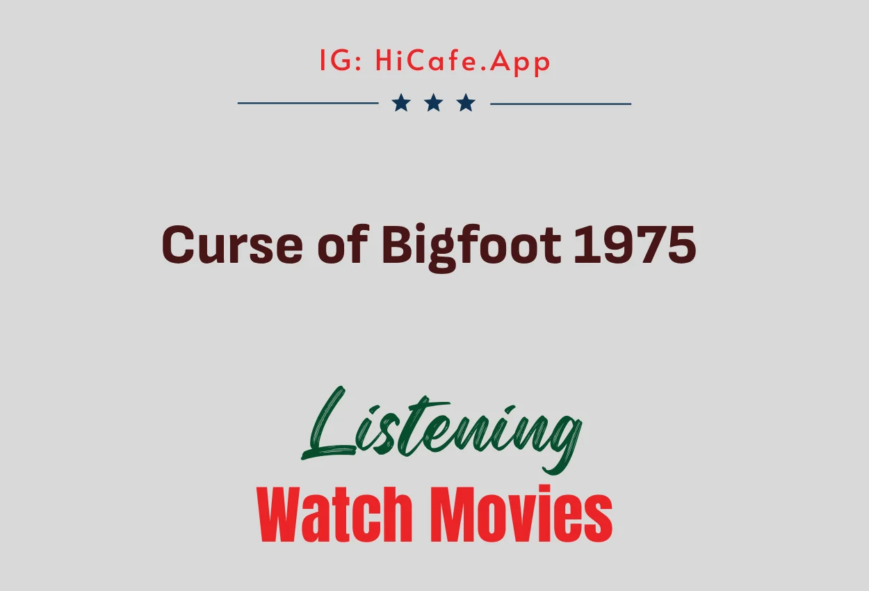 Curse of Bigfoot 1975