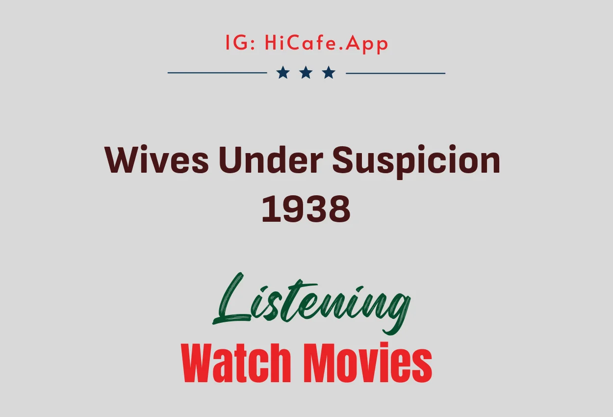 Wives Under Suspicion 1938