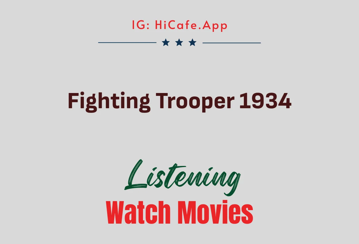 Fighting Trooper 1934