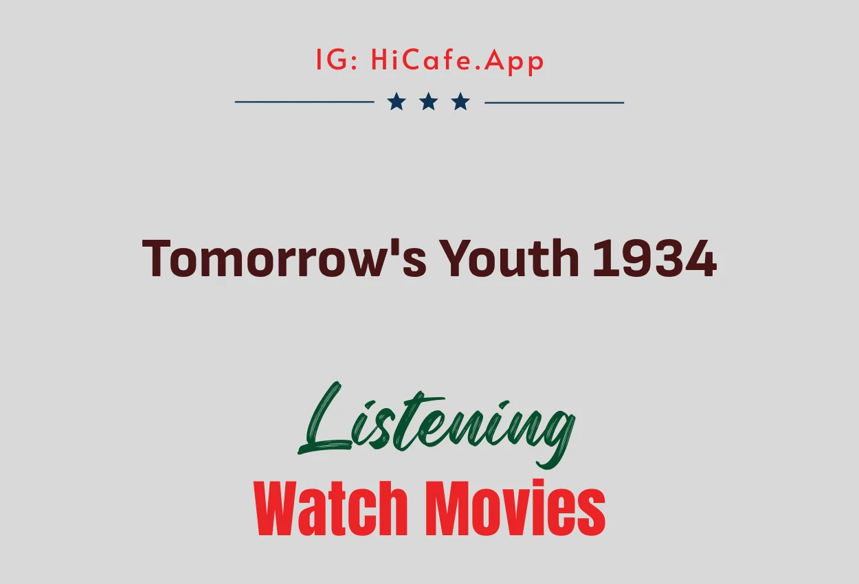 Tomorrow's Youth 1934