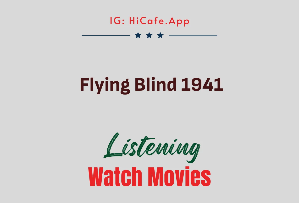 Flying Blind 1941