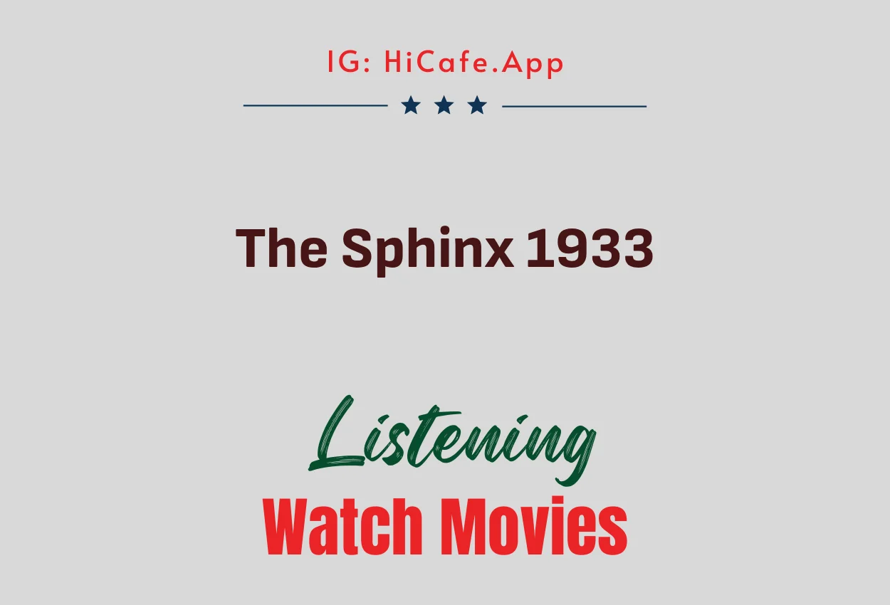 The Sphinx 1933