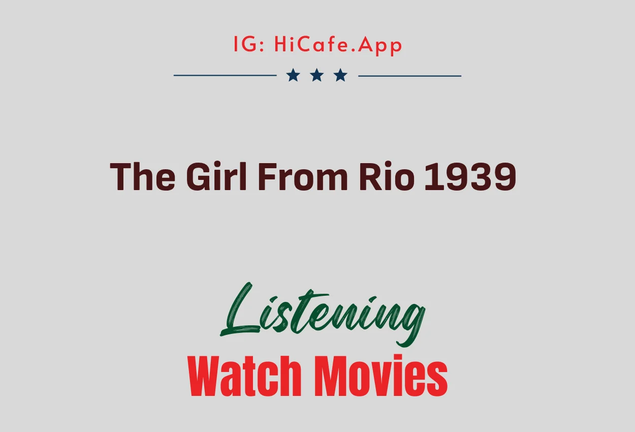The Girl From Rio 1939
