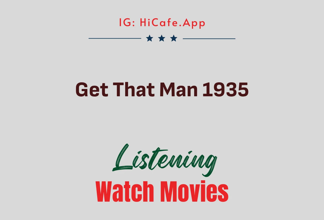 Get That Man 1935