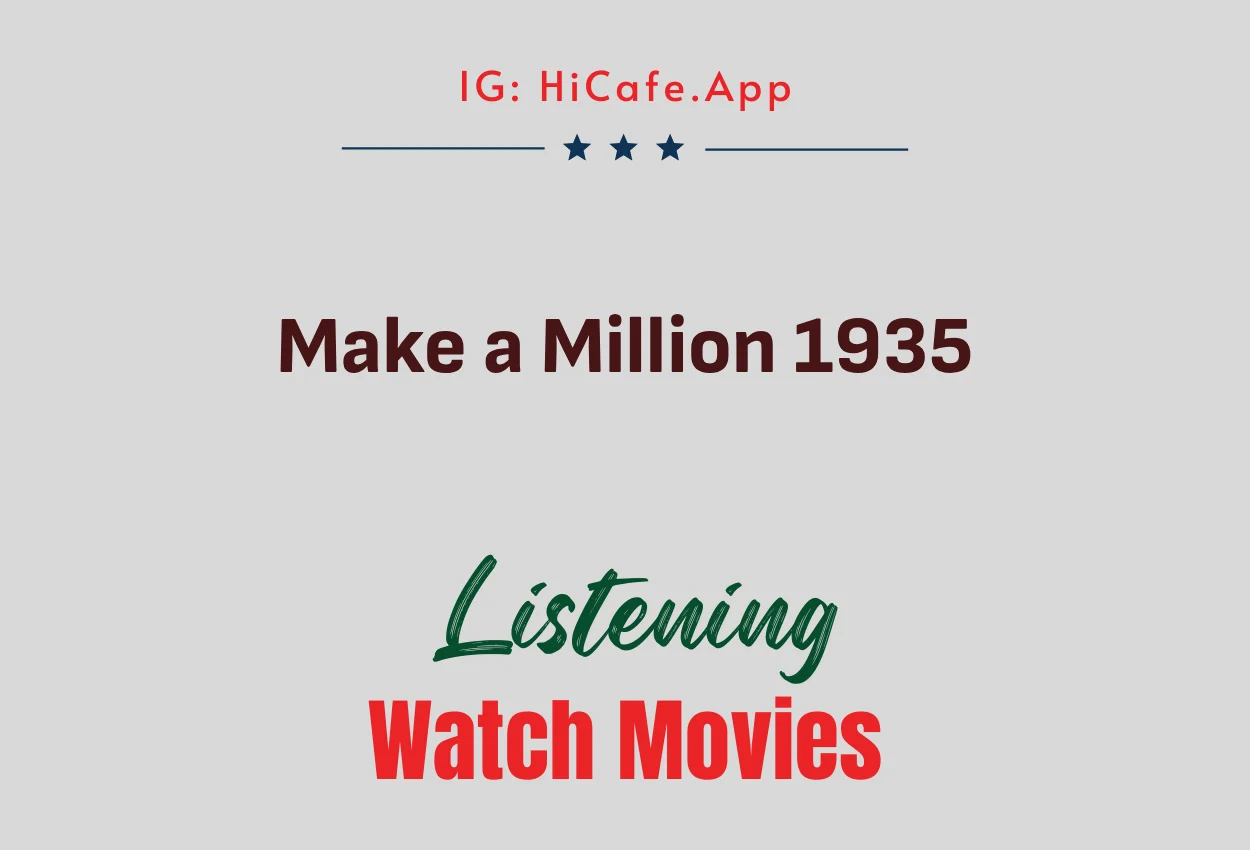 Make a Million 1935