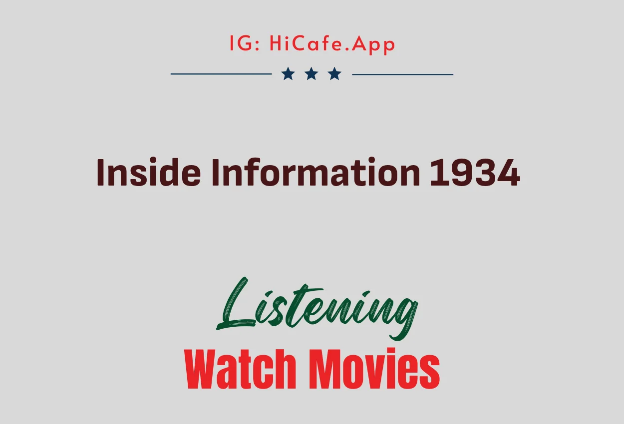 Inside Information 1934