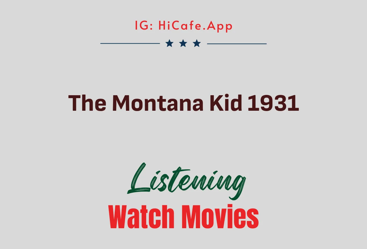 The Montana Kid 1931