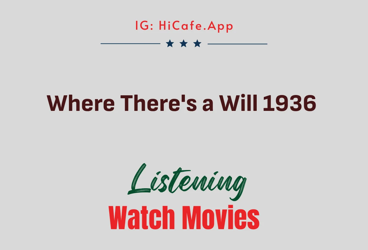 Where There's a Will 1936