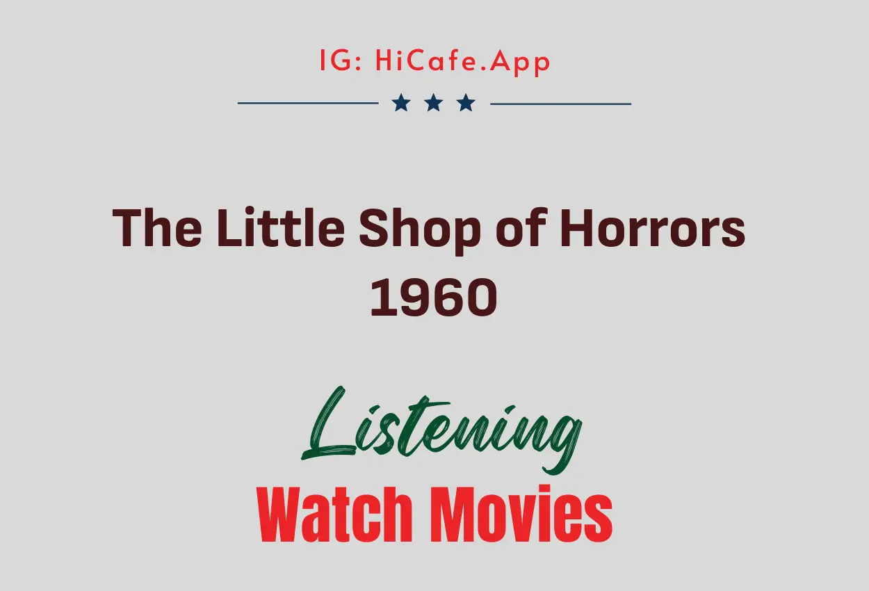 The Little Shop of Horrors 1960