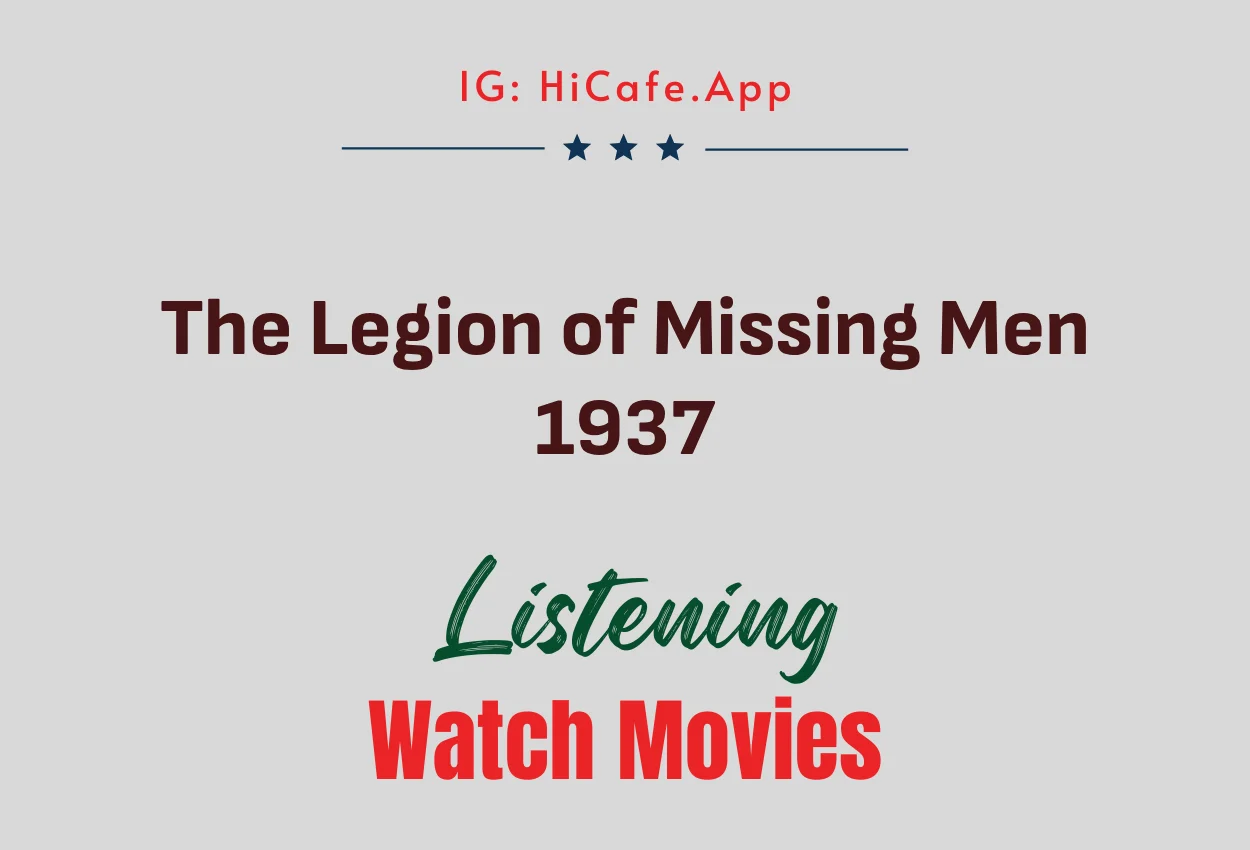 The Legion of Missing Men 1937